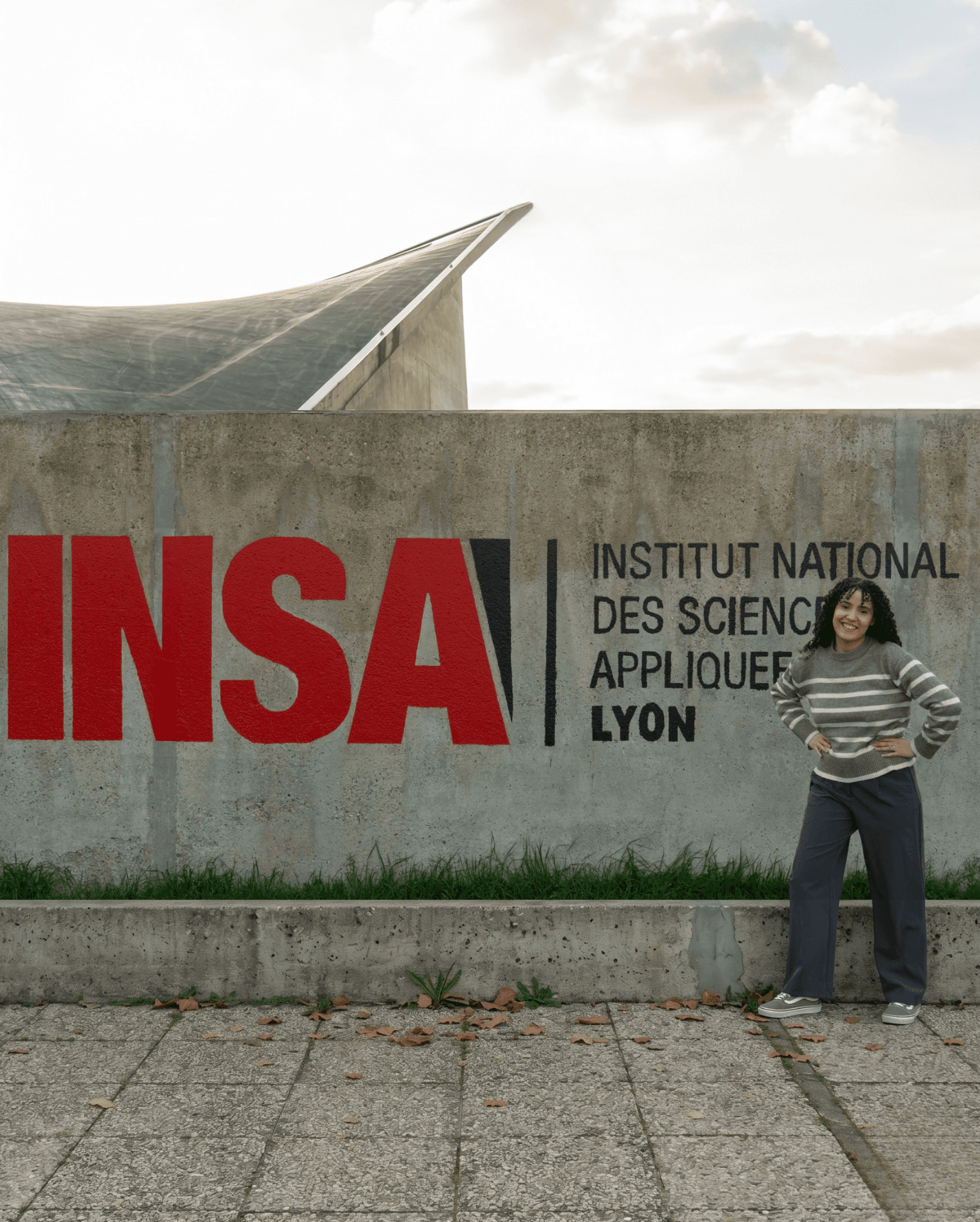 Célia, étudiante à l'INSA Lyon.